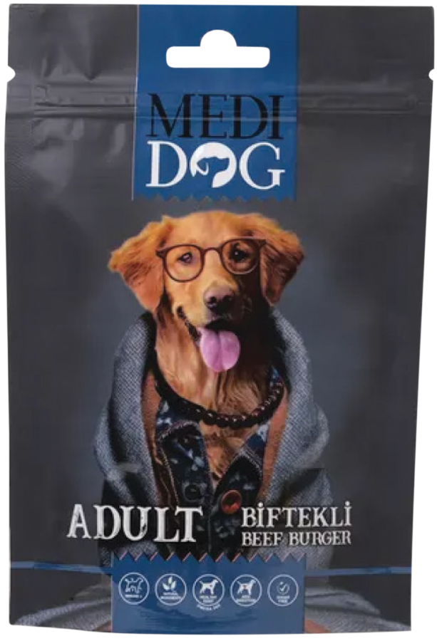 MEDİ DOG ADULT BEEF BURGER 80*12