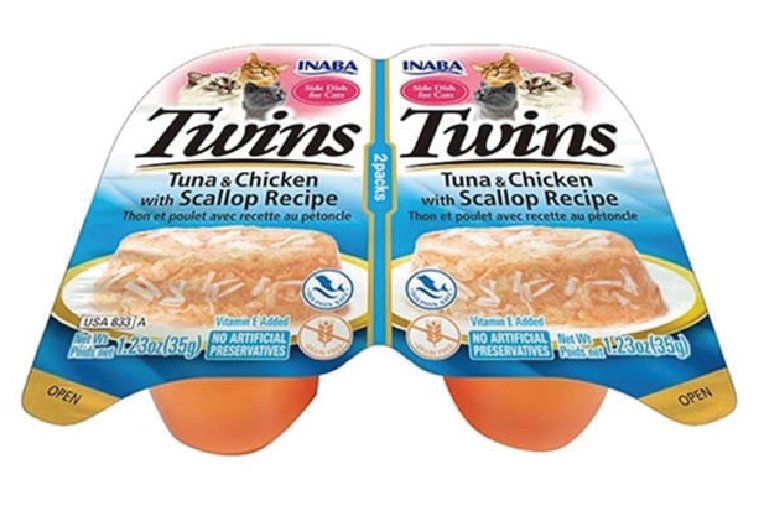 INABA TWİNS TON BALIKLI,DENİZ TARAKLI VE TAVUKLU KEDİ ÖDÜL JÖLESİ  (KUTU İÇİ 6'LI KOLİ İÇİ 48'Lİ)