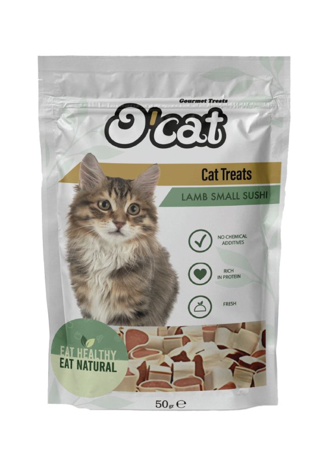 O CAT KUZU ETLİ SUSHİ KEDİ ÖDÜLÜ 10x50g