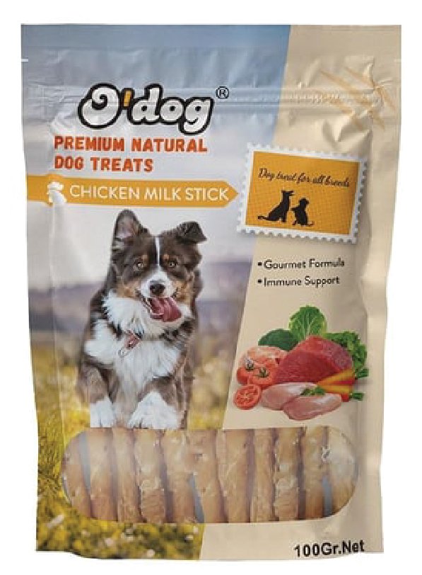 O DOG TAVUKLU SÜT AROMALI ÇUBUK KÖPEK ÖDÜLÜ 100 GR