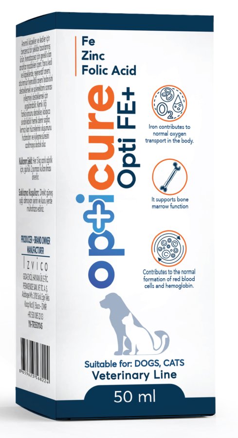 OPTİCURE OPTİ FE+ CAT DOG 50ML