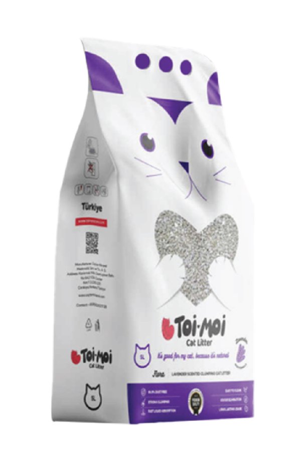 TOİ MOİ FLORA GREY LAVANTA 10 KG KEDİ KUMU FB 0525