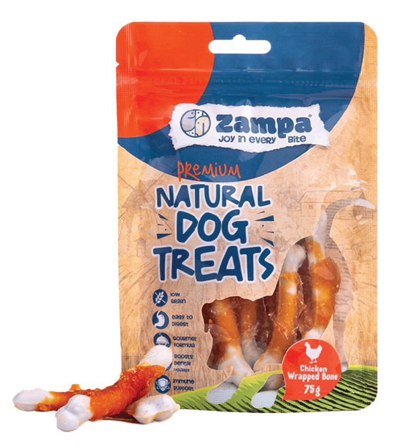 ZAMPA KÖPEK ÖDÜL MAMASI TAVUKLU SARGILI 12x75g