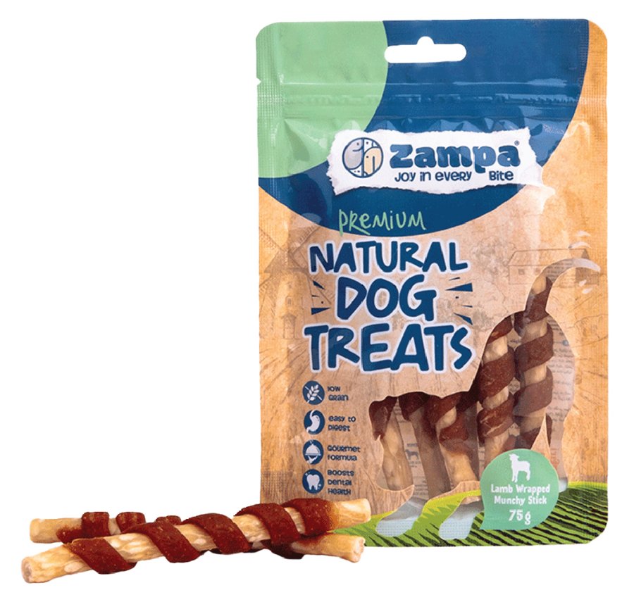 ZAMPA KÖPEK ÖDÜL MAMASI KUZU PARÇACIKLI MUCHY ÇUBUKLARI 12x75g
