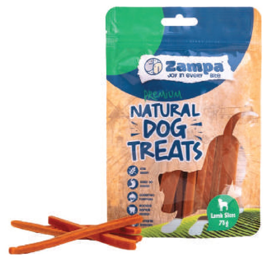 ZAMPA KÖPEK ÖDÜL MAMASI KUZU ETLİ DİLİMLER 12x75g