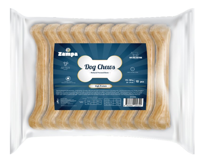 ZAMPA NATÜREL PRESS KEMİK KÖPEK ÖDÜLÜ 10 LU 170-180 GR