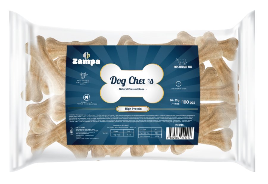 ZAMPA NATÜREL PRESS KEMİK KÖPEK ÖDÜLÜ 100 LÜ 20-25 GR