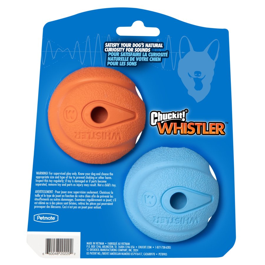 CHUCKİT! THE WHİSTLER 2'Lİ KÖPEK OYUN TOPU (ORTA BOY)