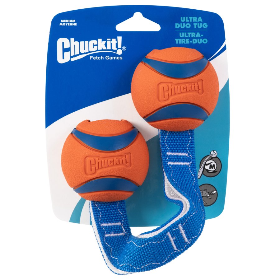CHUCKİT! ULTRA DUO TUG 2'Lİ KÖPEK ÇEKİŞTİRME TOPU (ORTA BOY)