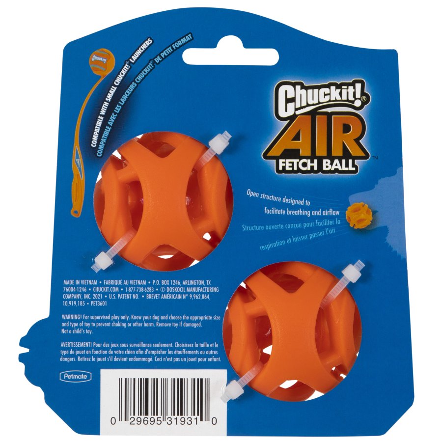 CHUCKİT! AİR FETCH BALL 2'Lİ KÖPEK OYUN TOPU (KÜÇÜK BOY)