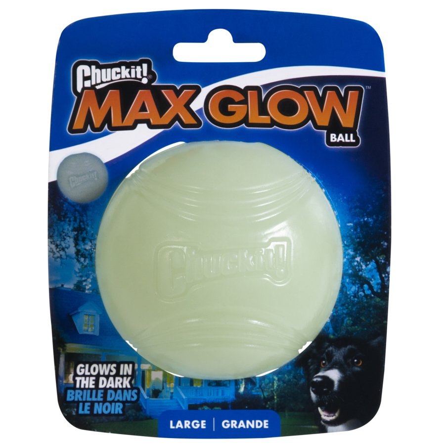 CHUCKİT! MAX GLOW GECE PARLAYAN KÖPEK OYUN TOPU (BÜYÜK BOY)