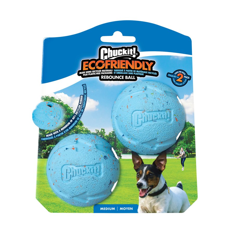 CHUCKİT! REBOUNCE BALL 2'Lİ DOĞA DOSTU KÖPEK OYUN TOPU (ORTA BOY)